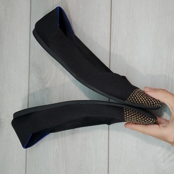 Rothy’s Womens Licorice Pointed Retired Toe Flats Loafer Ballet shoes sz 10 - Picture 8 of 16